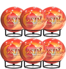 6 PACK Automatic Portable Fire Ball Extinguisher with Mounting Bracket for Home