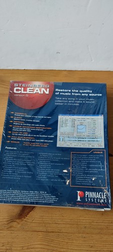 Steinberg Clean 5.0 Restoration & CD Burning Software Plus Leads - Still Sealed - Picture 5 of 9