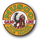 MUSGO GASOLINE MICHIGAN OIL SUPER HIGH GLOSS OUTDOOR 4 INCH DECAL STICKER