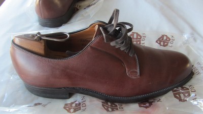 Calfskin Plain Toe Blucher Shoe
