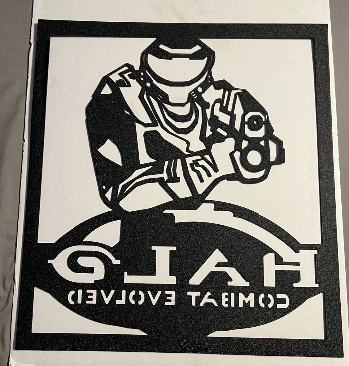 Halo Combat Evolved Metal Silhouette Sign Symbol Master