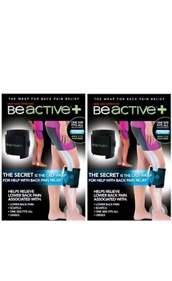 (2 Packs) BeActive+ -Instant Relief Acupressure Calf Brace-Sciatica & Back Pain