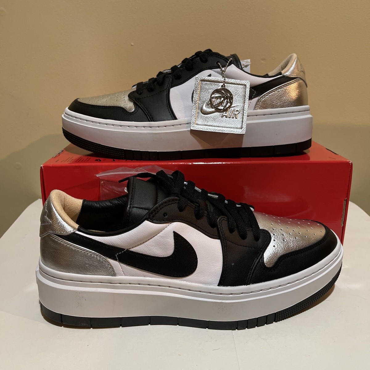 NIKE Air Jordan 1 Elevate Low SE Metallic Silver DQ8561 001 Size 