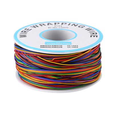 30AWG 0 6 Mm Klingeldraht 8 Farben Kupfer Solid Kabel Elektrokabel Aus 