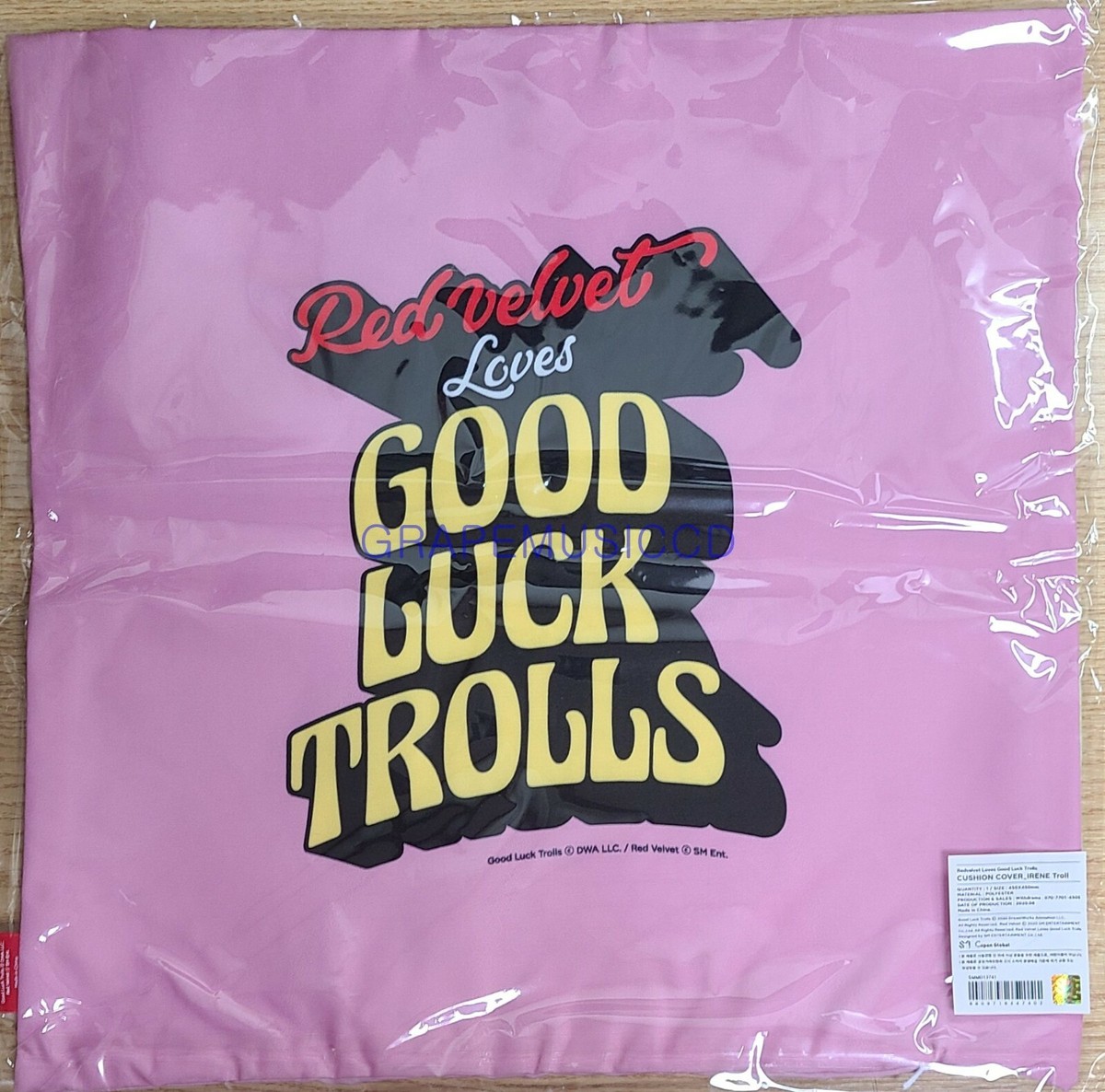 Red Velvet x Good Luck Trolls OFFICIAL GOODS CUSHION COVER SEALED
