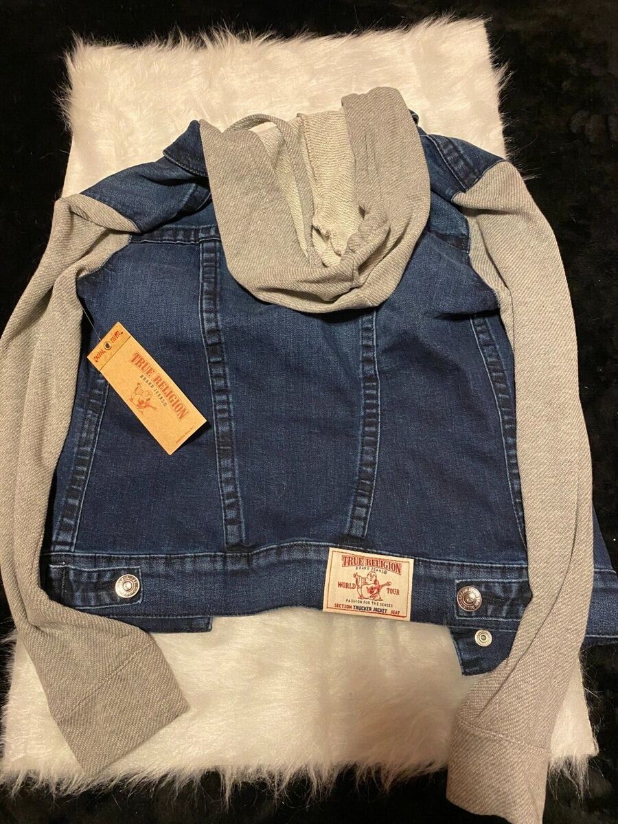 True Religion NWT Hooded Denim Jacket With Sweatshirt True Religion NWT Hooded Denim Jacket With Sweatshirt