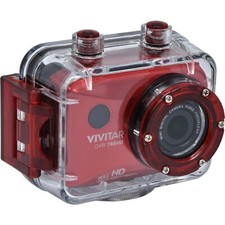 VIVITAR Full HD 1080p Action Cam DVR786HD 60FPS 12 Megapixel Waterproof Case Red