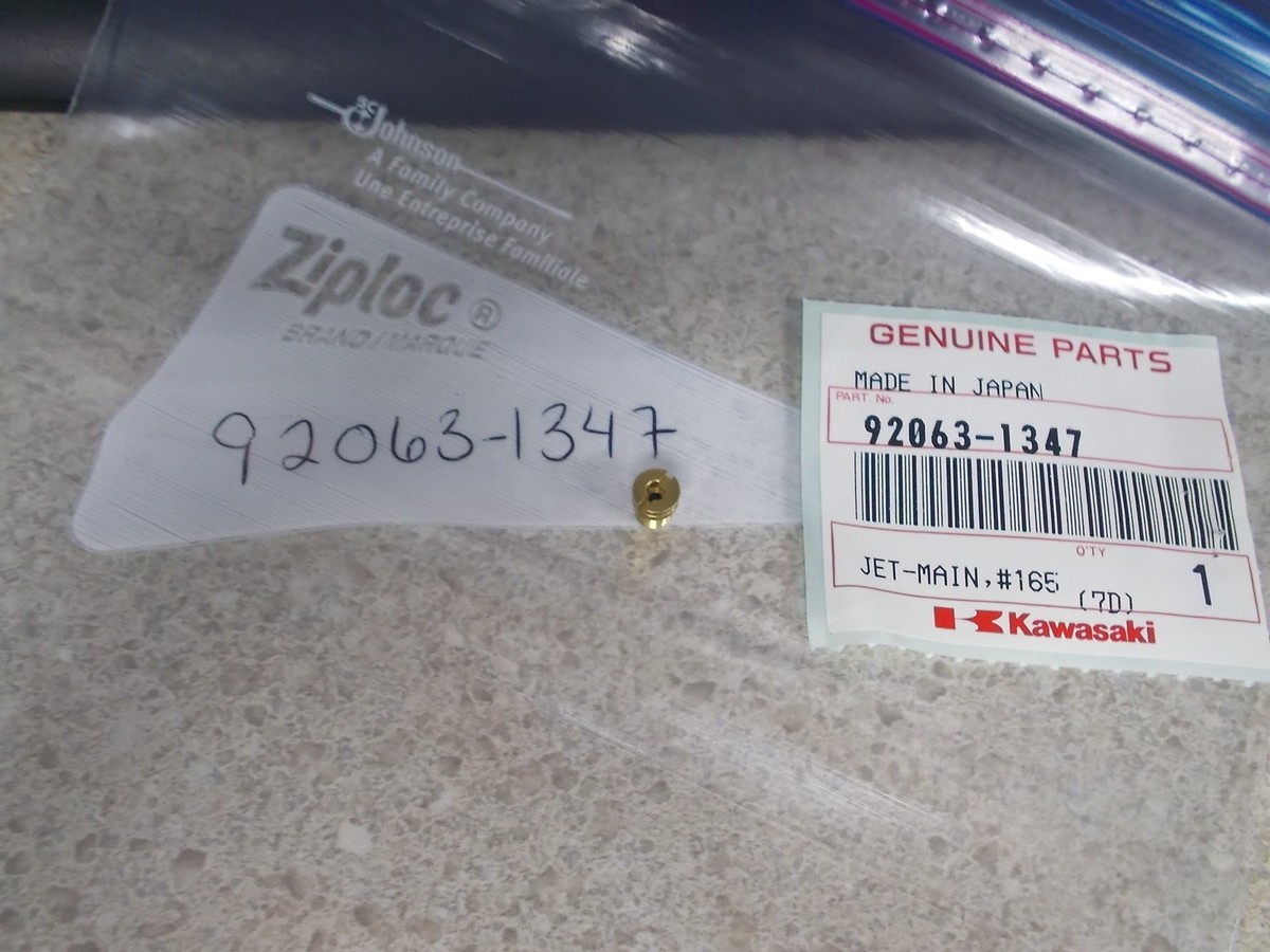 NOS OEM Kawasaki Main Jet 1993-2000 ZX1100 ZX750 Ninja 92063-1347