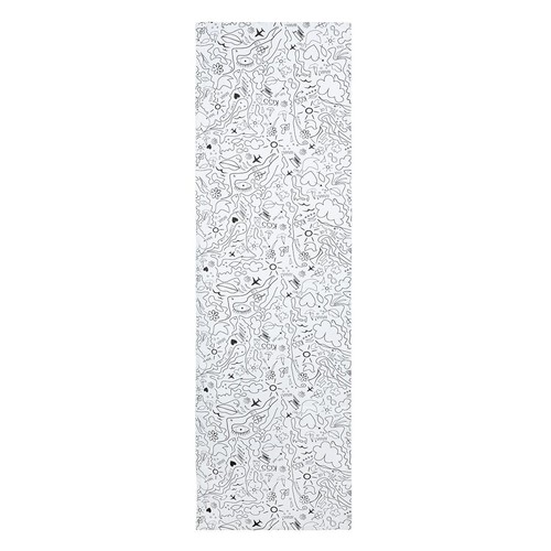 57448 Corredor de mesa rectangular estilo moderno diseño de una sola línea algodón blanco L.40cm - Imagen 2 de 5