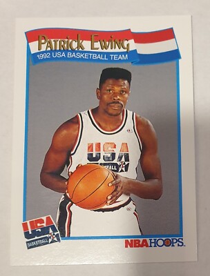 Patrick Ewing USA 1991-92 NBA Hoops Basketball Trading Card  577
