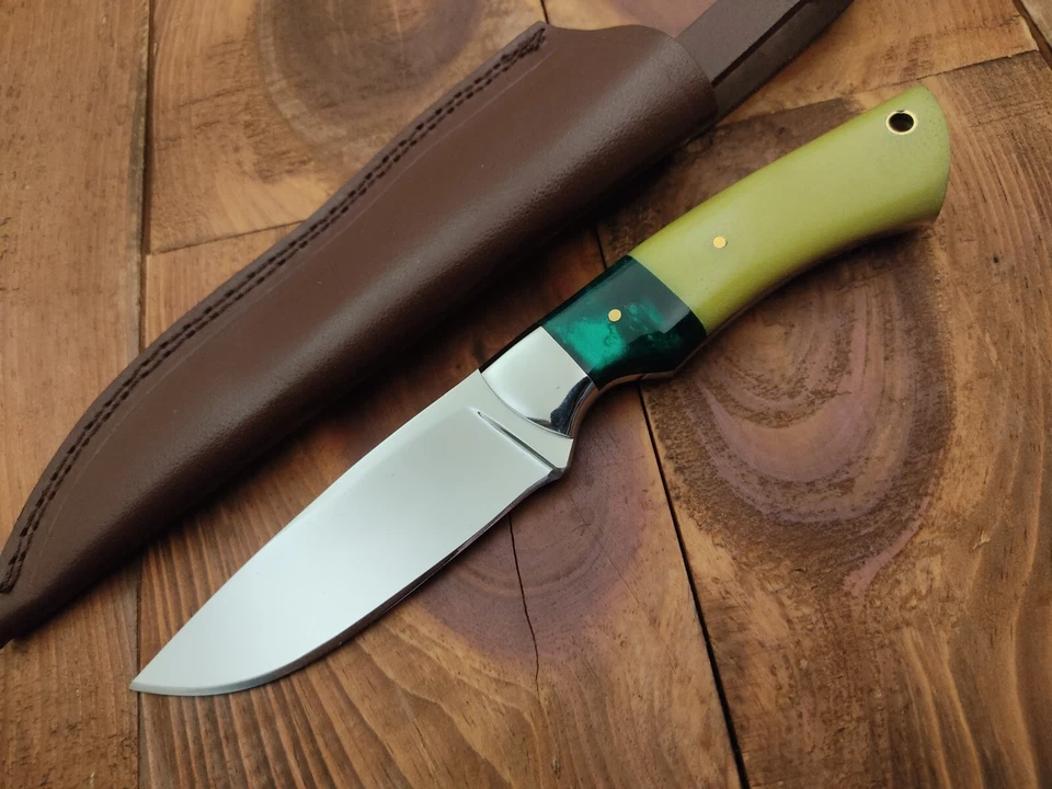 Custom Handmade Full Tang 12c27 Stainless Steel Fixed Blade Camp Hunting Knife - Image 2 of 4