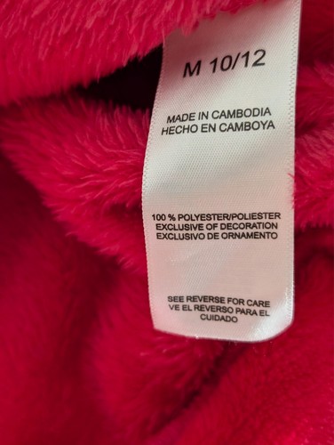 lucky brand pull over hooded sweater girls 10/12 long sleeve soft fleece red - Picture 11 of 11