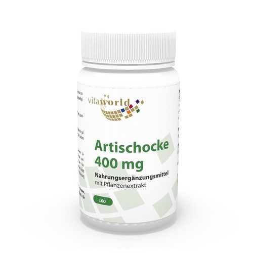 Extrait D'Artichaut Vita World 4800 Mg - 60 Gélules Standardisées à 2,5% De Cynarine - Fabriqué En Allemagne