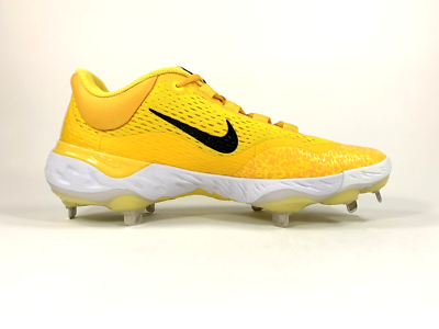 Nike Alpha Huarache Elite 4 Low Baseball Cleats Yellow DR6851-701