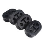 4X Universal Car Vehicles Muffler Exhaust Pipe Mount Bracket Hangers Black