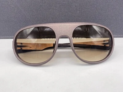 IC! Berlin Sonnenbrille Herren groß Grau Oval Glacier Bronze 3D Printed