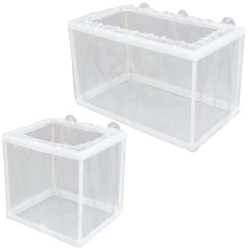 Aquarium Fish Tank Guppy Breeding Breeder Baby/Fry Net Trap Box