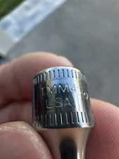 Snap-on Tools USA NEW 1/4" Drive 6-POINT Metric 4mm Shallow Chrome Socket TMM4