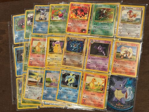 Pokemon Vintage Binder Colletion x5 Sheets WOTC Holos - Picture 1 of 11