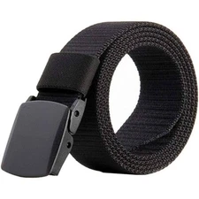 Outdoor Military Grade Tactical Nylon Waistband Canvas Web Belt Plastic Buckle