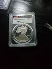 2004 W AMERICAN SILVER EAGLE MERCANTI SIGNED $1 PROOF 1 oz COIN PCGS PF 70 DCAM
