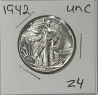 1942 Walking Liberty Half Dollar Coin