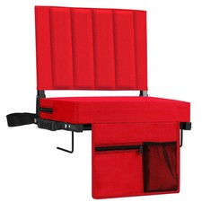 Stadium Seat for Bleachers with Back Support, Portable Bleacher Seat with Wid...