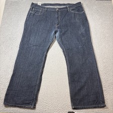 Levi's 559 Men  s 44x32 Denim Blue Jeans Relaxed Straight Fit Zip Fly Work