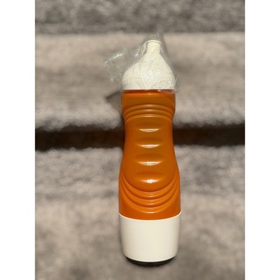 NEW Tupperware Orange Quick Quench Eco Sports Bottle 25oz Snack Cup Base Y2K