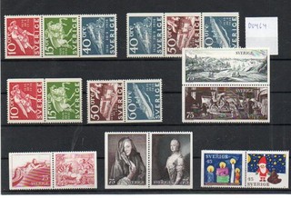 Schweden Lot Marken Zusammendrucke postfrisch k00464
