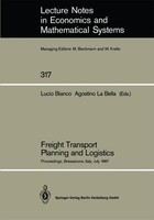 Freight Transport Planning And Logistics Lucio Bianco