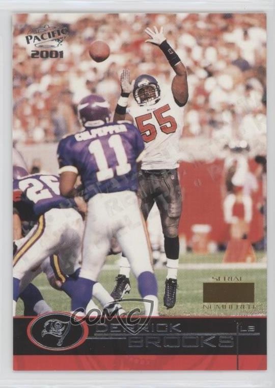 2001 Pacific Retail LTD Missing Serial Number Derrick Brooks #409 HOF 0j1l