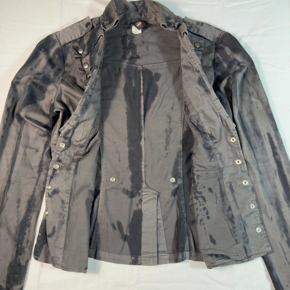 Chaqueta Blazer Vintage Hot Topic XL Militar Sweet Love Punk Gótico Envejecido Foto 2 de 4