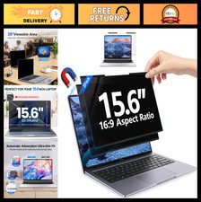 2-Pack 15.6" Laptop Privacy Screen Filter, Anti-Blue Light, Removable Glare Guar