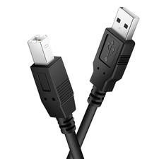 2M USB B MIDI Cable for Instruments, Compatible with Piano, Midi Controller, Mid