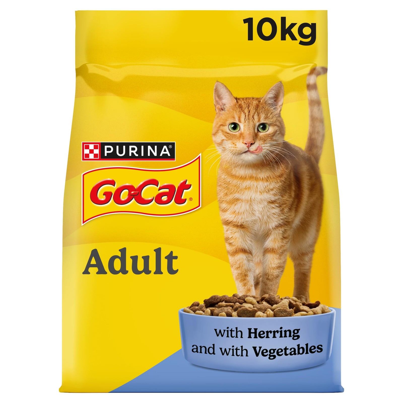 Nestle Purina Go Cat Complete Herring And Vegetable Dry Cat Food 10Kg - 13141197 - Image 2
