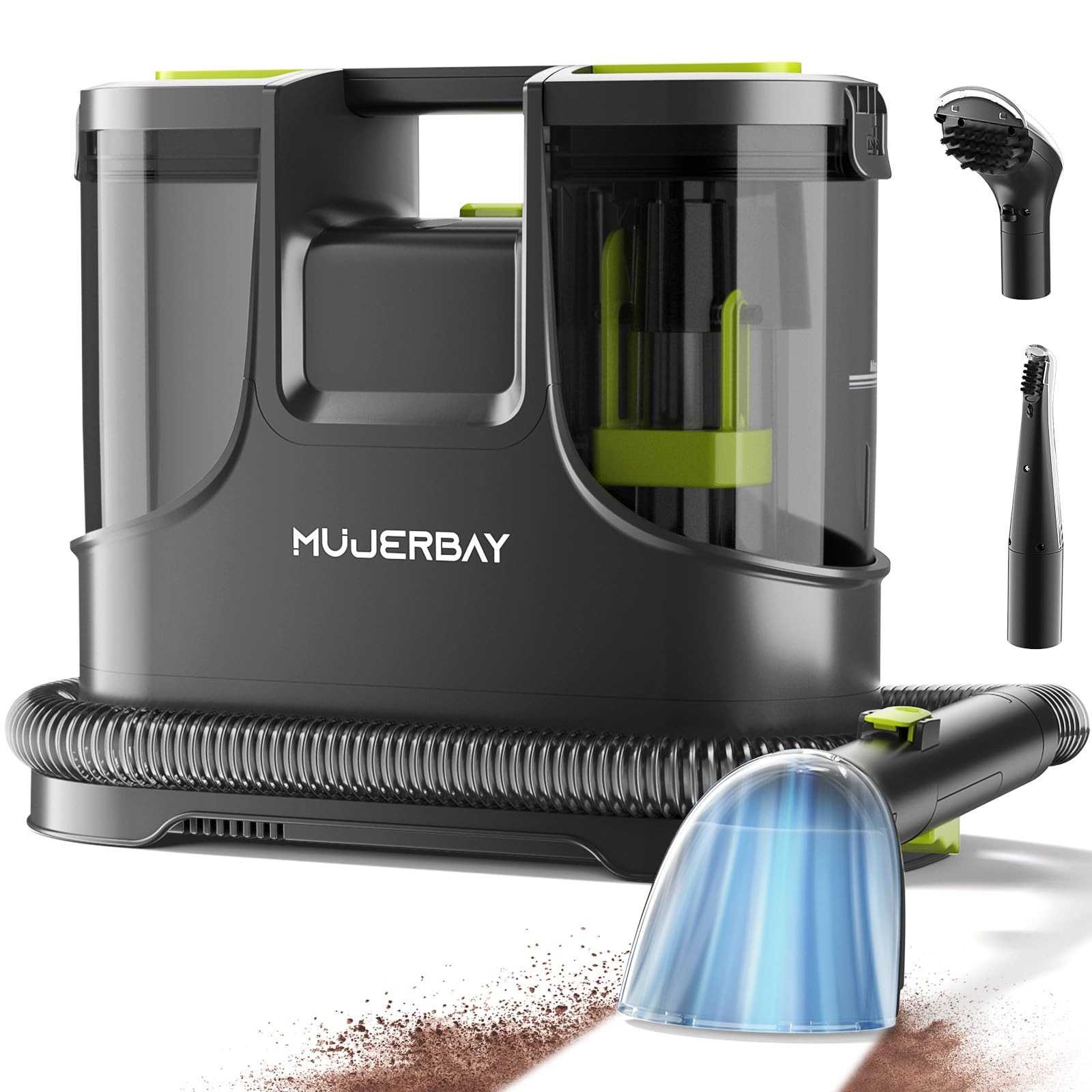 Portable Carpet Spot Cleaner with Handle for Deep Stain Removal and Easy Mobility-image