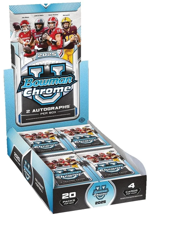 2025 Bowman Chrome University Football Hobby Box