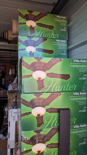 New Hunter 20724 Villa Bella 54" Tuscan Gold Ceiling Fan *Rare* - Picture 7 of 11