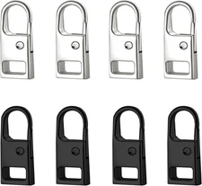 Zipper Pull Replacement, 8 Pcs Detachable Tabs for Luggage, Jackets, Backpacks