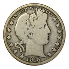 1915-D Barber Half Dollar Very Good Condition