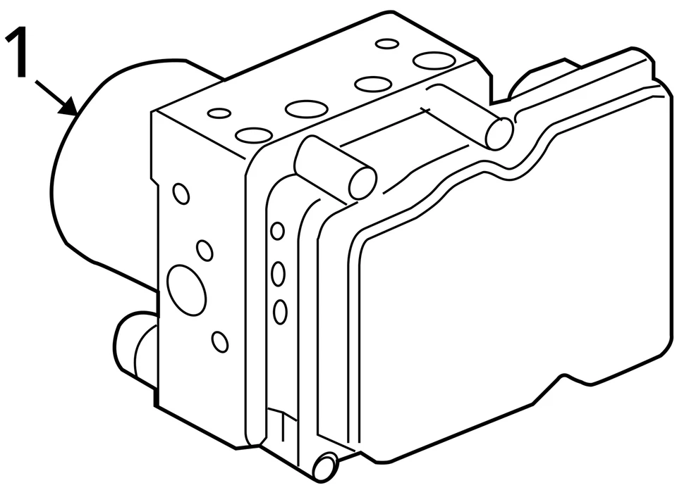 2014-2015 Jaguar Xf Abs Pump Control Module W2ZXM - Image 4 of 4