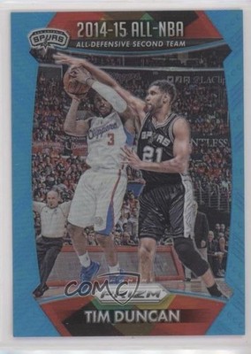 2015-16 Panini Prizm All-NBA Team Light Blue 24/199 Tim Duncan #399 HOF 0oc8
