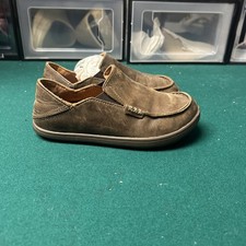 Boys OluKai Moloa leather slip-on shoes Size 13 Worn 1x