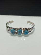Silber Armreif mit Türkis Navajo Vintage Schmuck