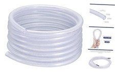3/4" ID x 1" OD 25 Ft PVC Tube Braided Reinforced Tubing Flexible Hose Pipe