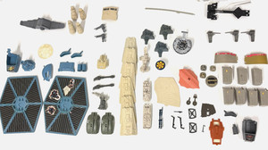 Vintage Star Wars Teile - Inc. TIE, Speeder Bike, X-Wing, Millennium Falcon+