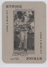 2005 Donruss Throwback Threads Strike Long 2 Base Hit 33/55 BJ Upton #PG-89 0m0