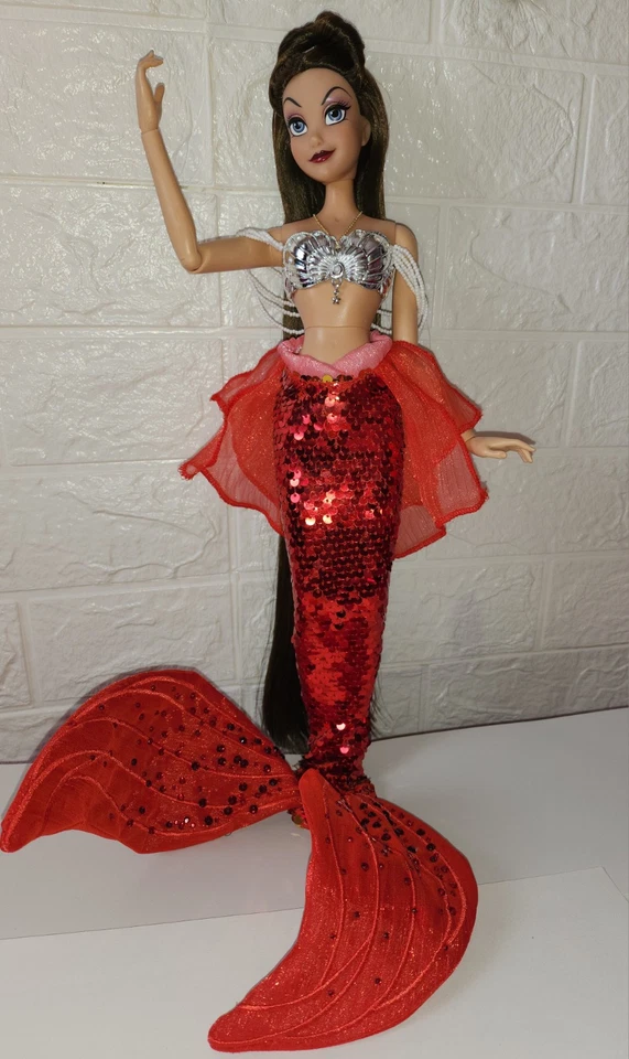 disney limited edition doll Ariel Melody Tail Bra custom 17" - Image 2 of 4