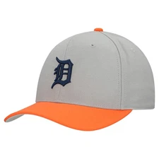 Unisex-Mitchell & Ness  Gray Detroit Tigers Basic Pro Adjustable Hat